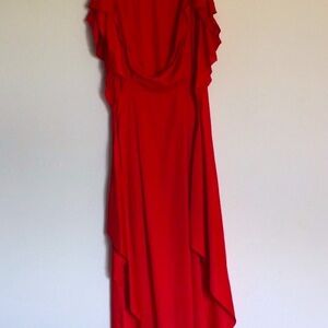 BCBGMaxAzria Asymmetrical Red Dress